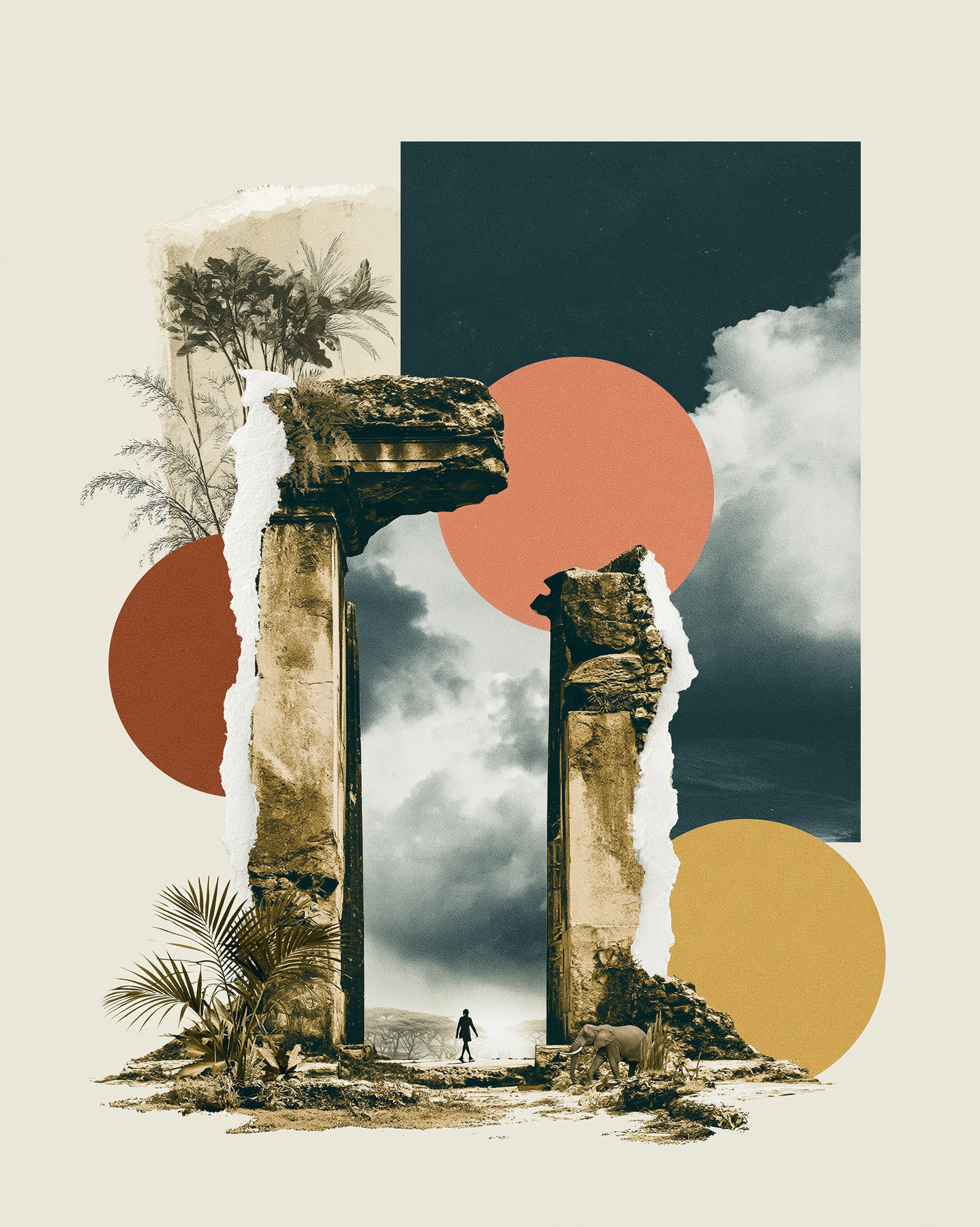 u6841439541 vintage surreal collage artwork monumental stone c0f91445 f976 4f5d 9fca b0b8d131dcfc 2